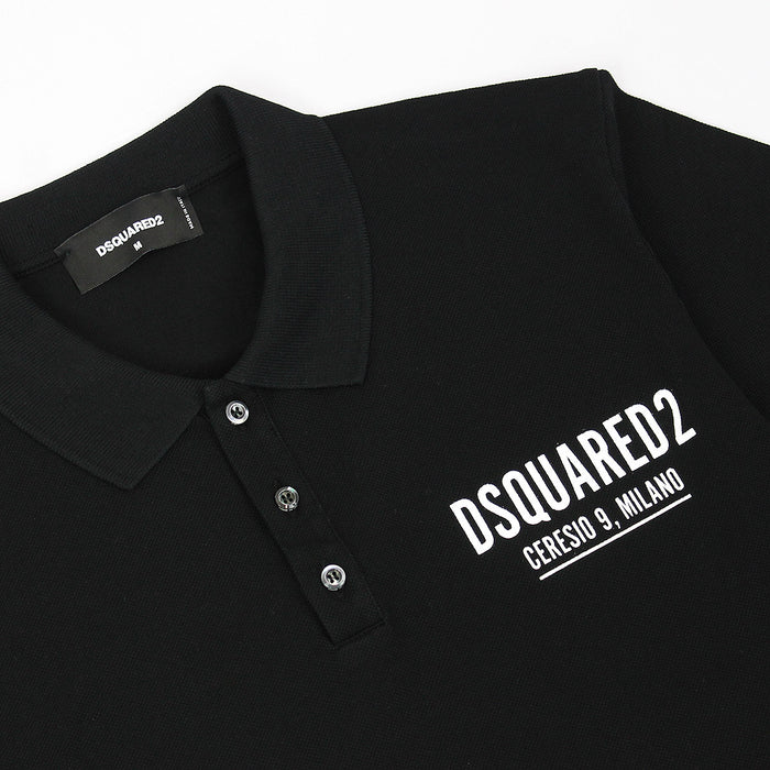 DSQUARED2 - Ceresio9 Polo Shirt in Black - Nigel Clare