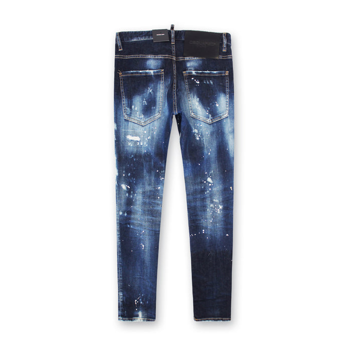 DSQUARED2 - Snowboard Wash Skater Jeans in Dark Blue - Nigel Clare