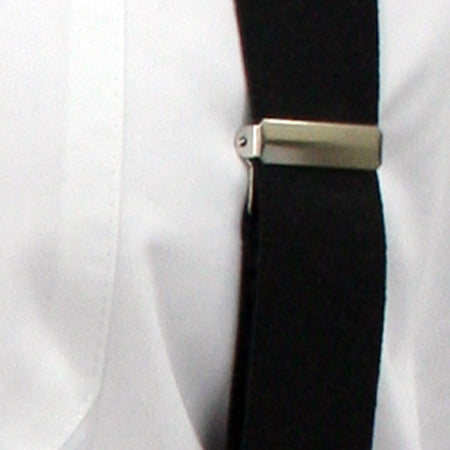 Black Elastic Y-Back Braces (Long)