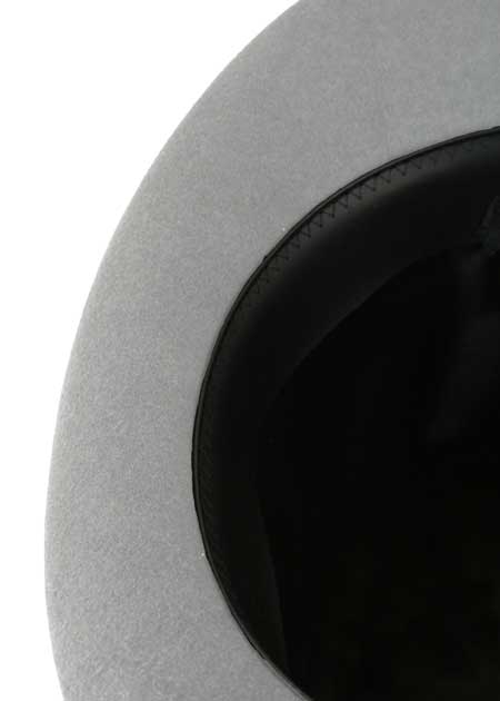 Elegant Top Hat - Light Gray/Black