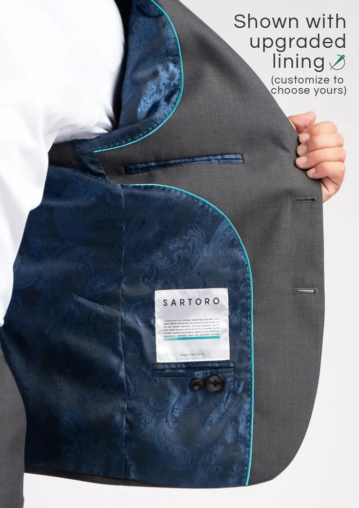 Ellis Charcoal Suit - SARTORO