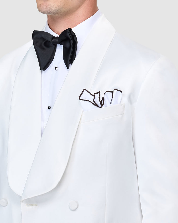 Embroidered Cotton Pocket Square - Men's Pocket Squares at Menzclub