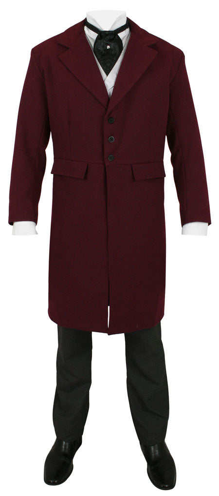 Emerson Frock Coat - Burgundy