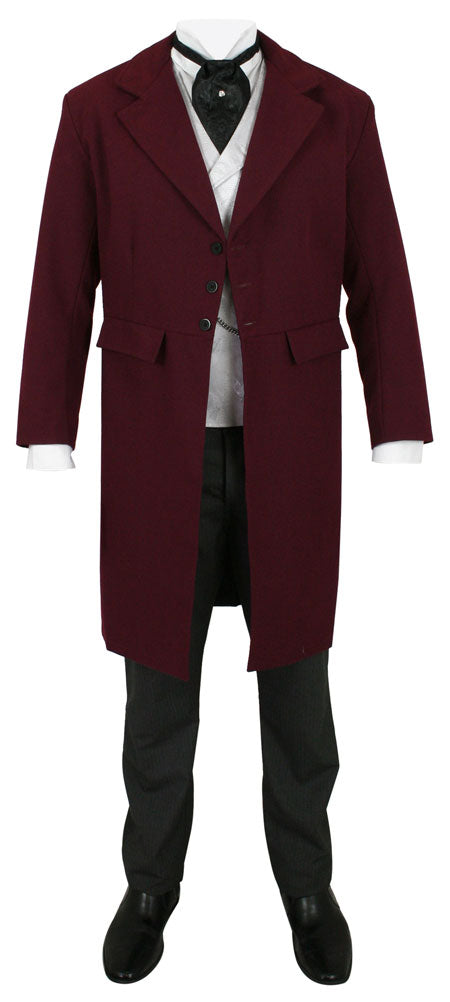 Emerson Frock Coat - Burgundy