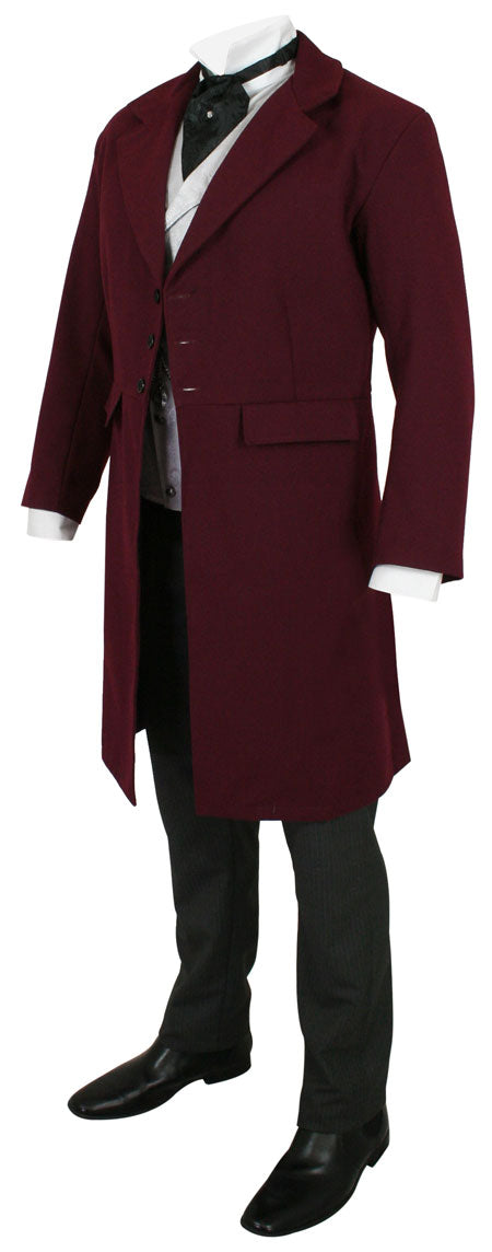 Emerson Frock Coat - Burgundy