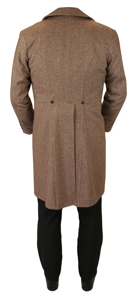 Emerson Frock Coat - Brown Herringbone Tweed