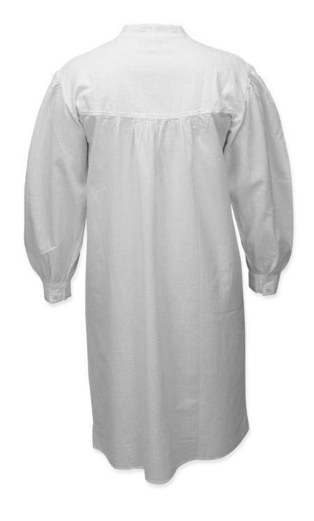 Emma Cotton Nightgown - White