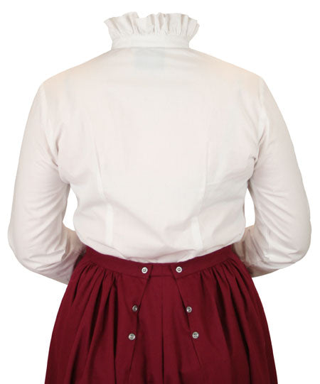 Emmeline Ruffle Blouse - White