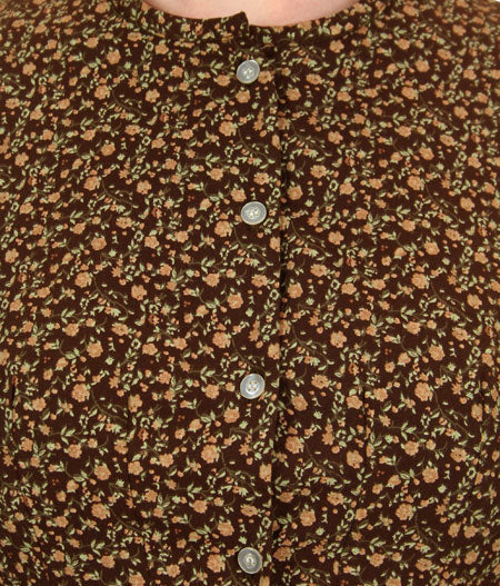 Essential Work Dress - Brown Calico