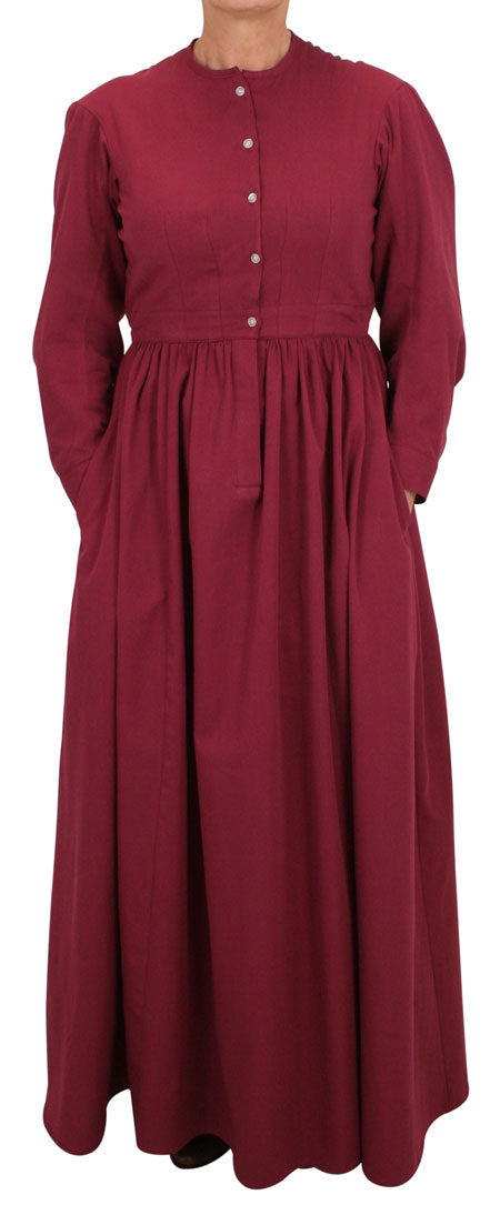 Essential Work Dress - Burgundy