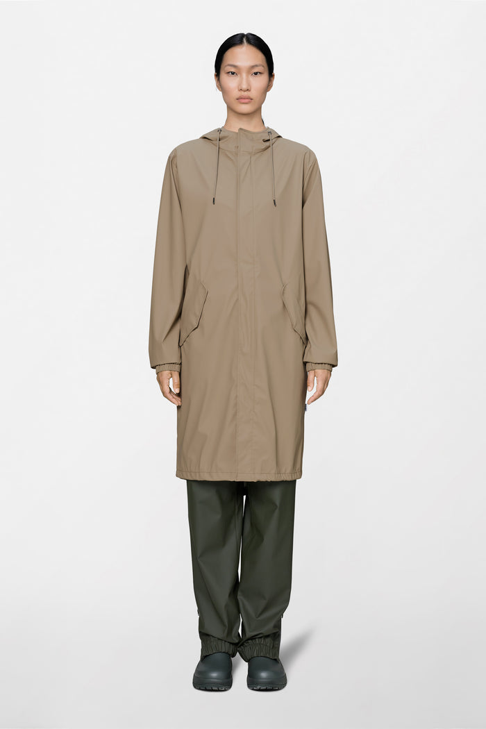RAINS Fishtail Parka Beige Jacket