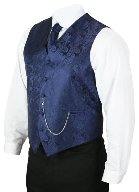 Fontaine Vest and Tie Set - Navy