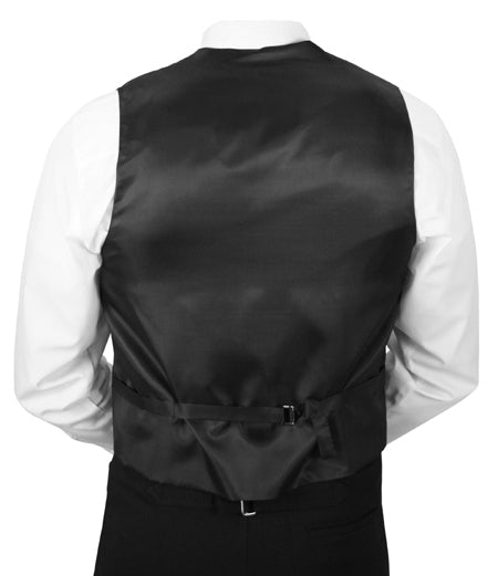 Fontaine Vest and Tie Set - Red/Black