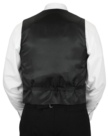 Fontaine Vest and Tie Set - Silver