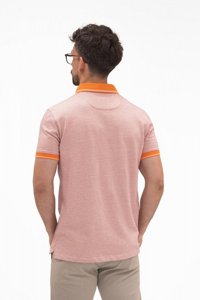 Geometric Trim Polo - Men's Polo Shirts at Menzclub
