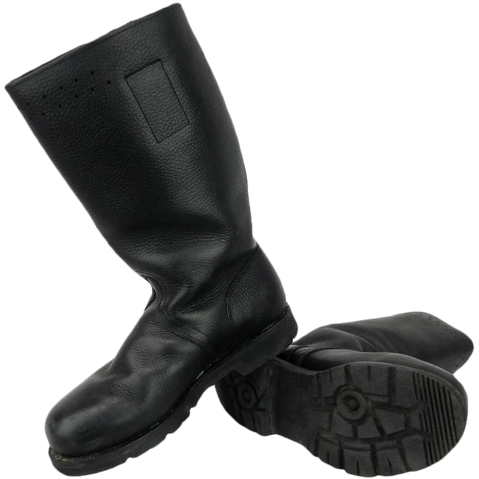 German Navy Leather Lined Jackboots - German Army Surplus - Combat Boots