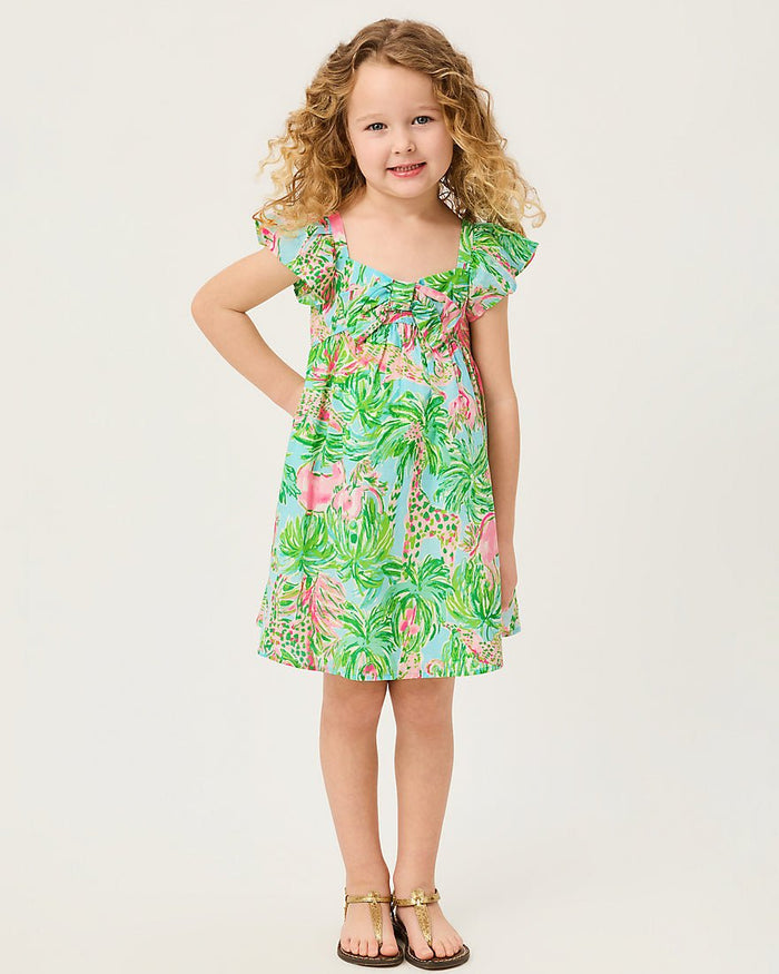 Lilly Pulitzer - Girls Anika Bow Dress - Multi On Parade