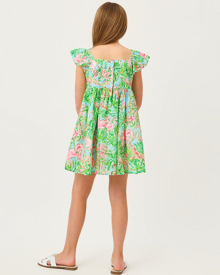 Lilly Pulitzer - Girls Anika Bow Dress - Multi On Parade