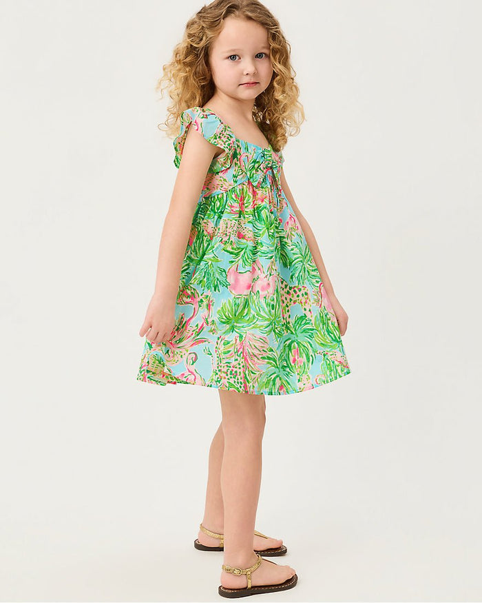 Lilly Pulitzer - Girls Anika Bow Dress - Multi On Parade
