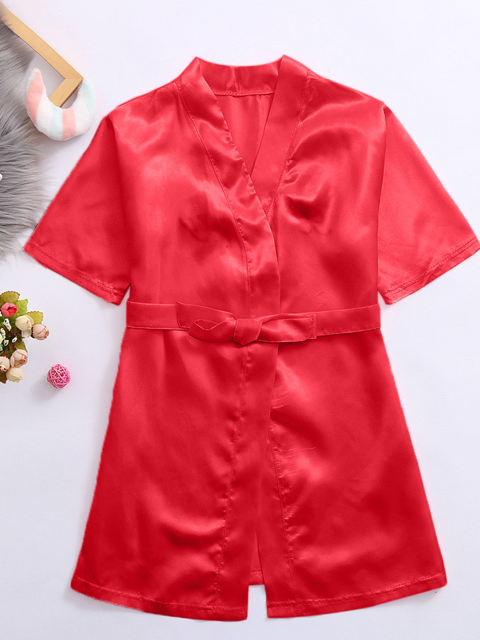 Girls Birthday Girl" Satin Robe Mia Belle Girls