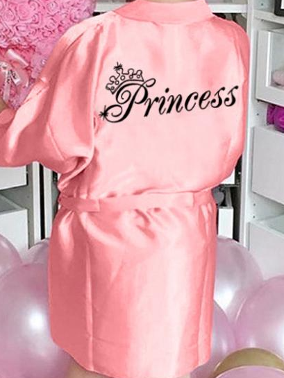 Girls Birthday Girl" Satin Robe Mia Belle Girls