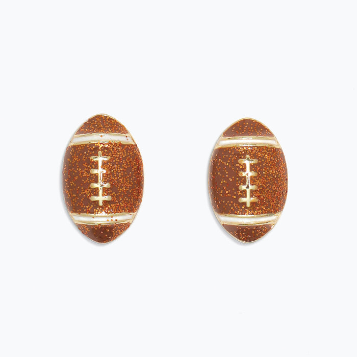 Glam Football Earrings