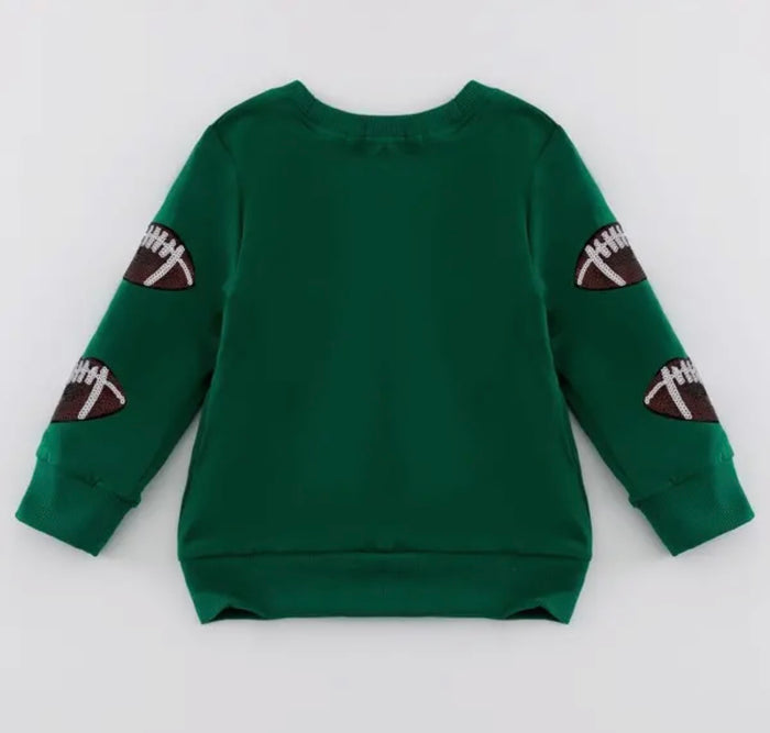 Green Sequin Football Shirt