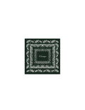 Green Silk Scarf in Mountain View Green flat lay