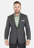 Astor Grey Two - Tone Plaid Jacket - SARTORO
