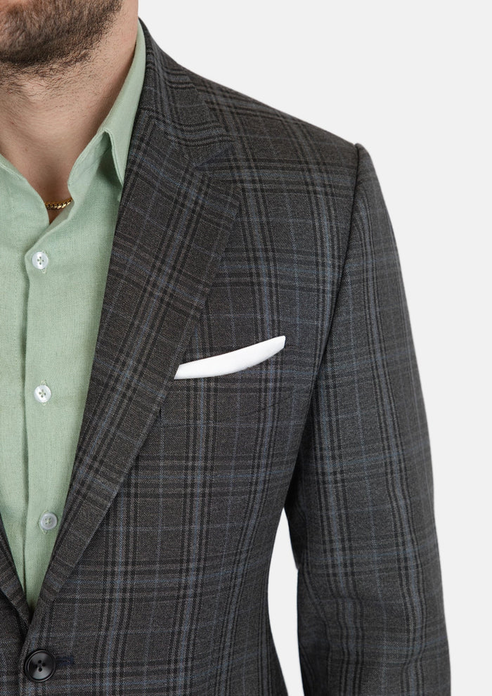 Astor Grey Two - Tone Plaid Suit - SARTORO
