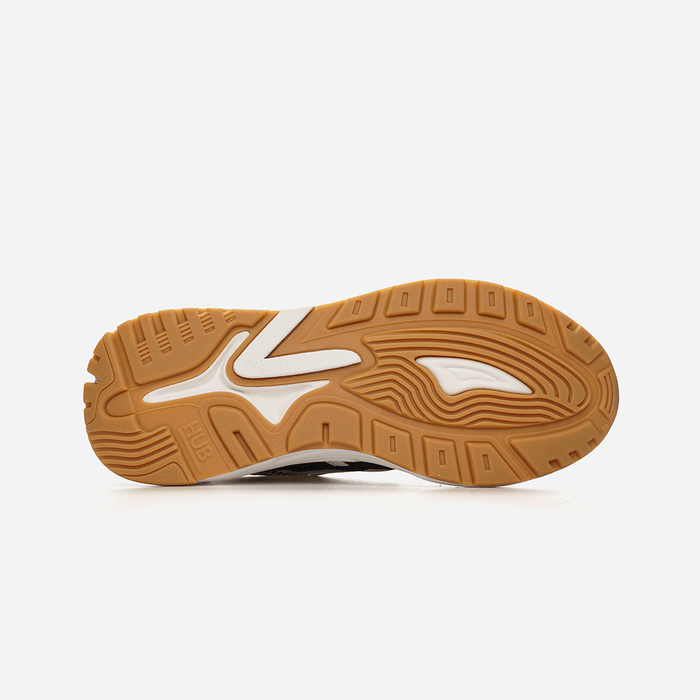 HUB Grid | Almond Brown/Off White/Navy | Men