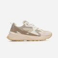 HUB Grid | Almond Brown/Off White/Wax Yellow | Women