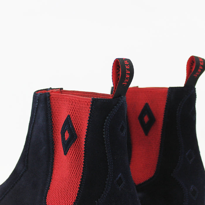 Jeffery West - Scimitar Dexter-B Chelsea Boots in Navy - Nigel Clare