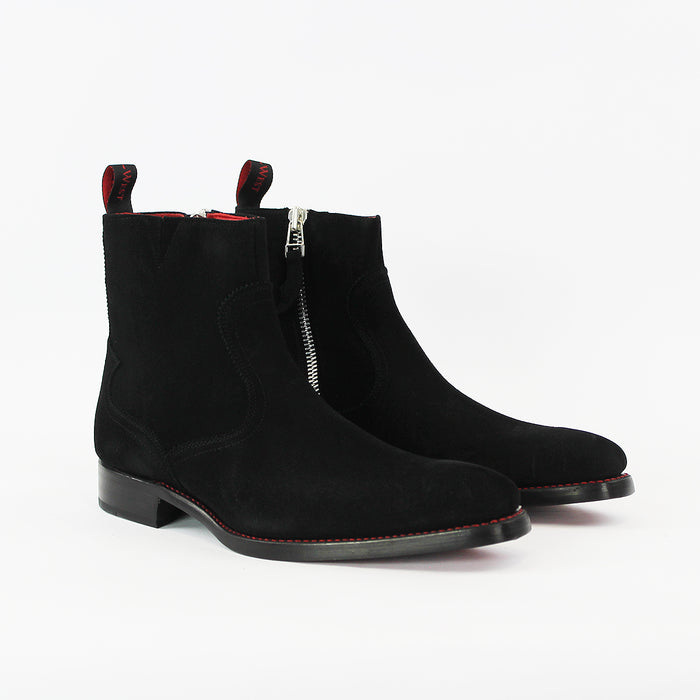 Jeffery West - Serial Dexter-B Suede Boots in Black - Nigel Clare