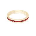 July (Ruby) Yellow Gold Ring | Size 8