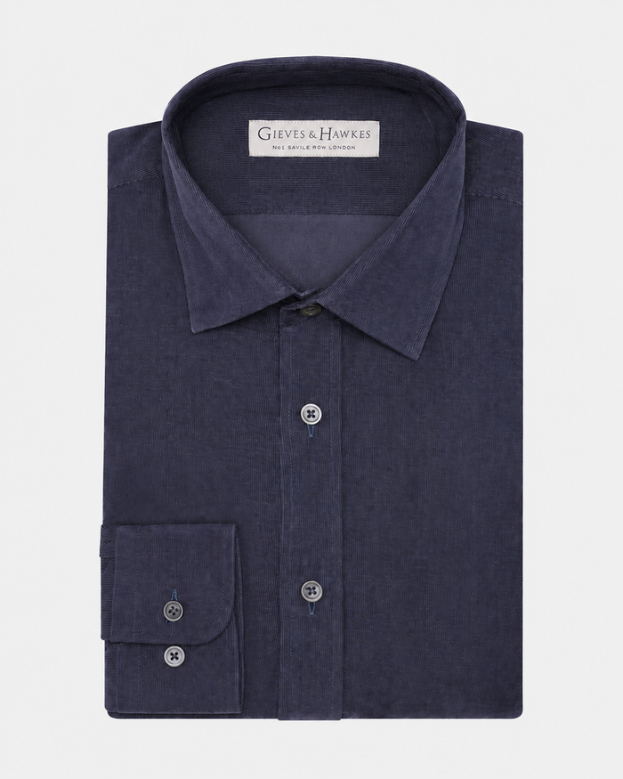 Lawson Cord Button Down Shirt Navy