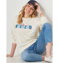 Le Weekend Relaxed Crew Neck Pullover