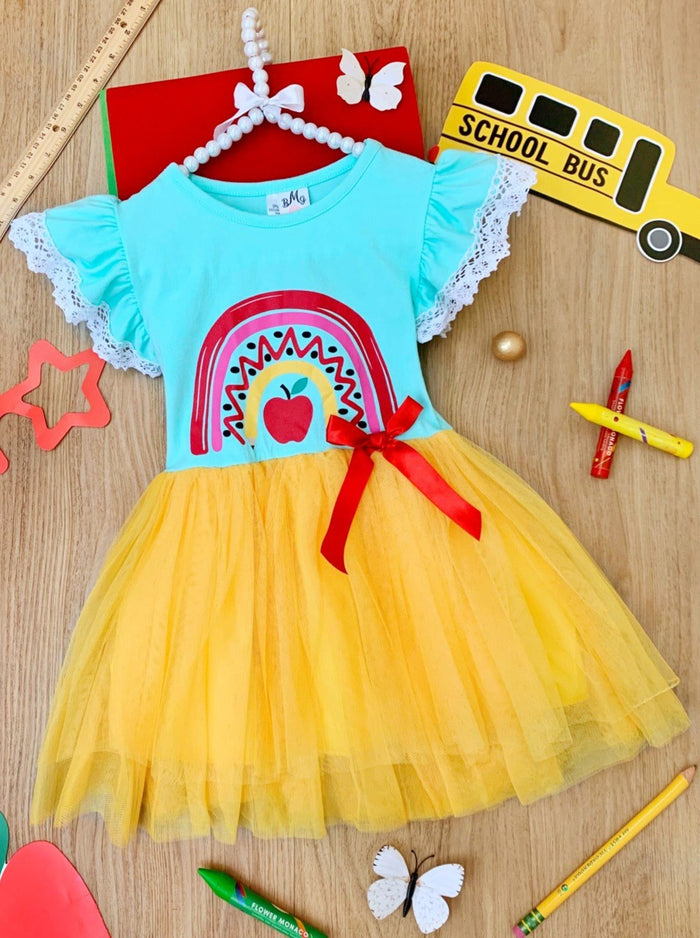 Back To School Dresses | Apple Tutu Dress | Girls Clothing Boutique