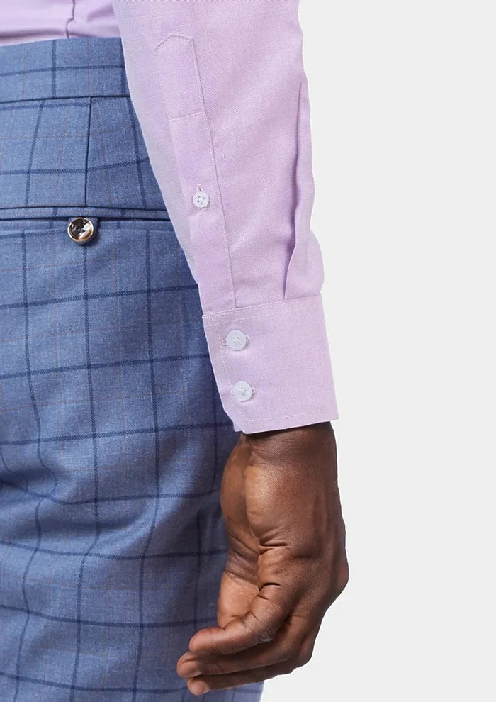 Lilac End On End Shirt - SARTORO