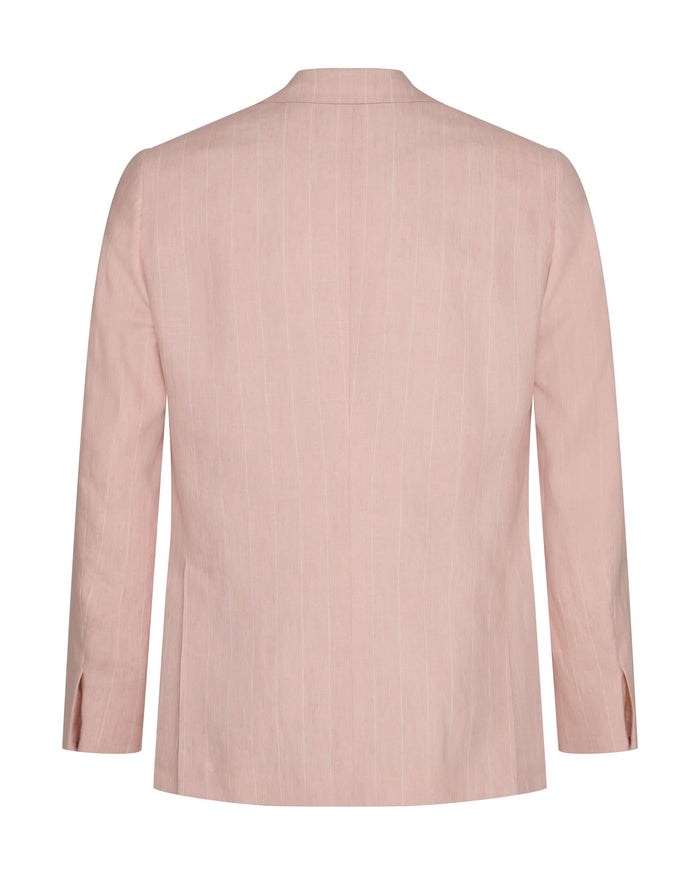 Lyons Linen Pink Stripe Suit