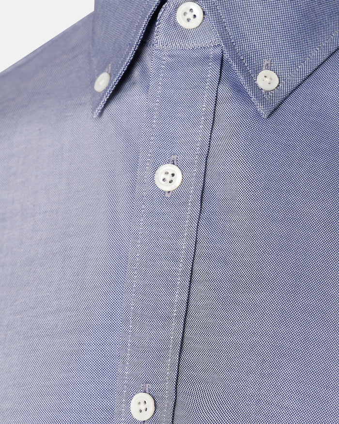 Matthew Cotton Button Down Shirt Navy