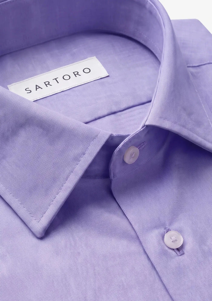 Mauve Egyptian Cotton Shirt - SARTORO