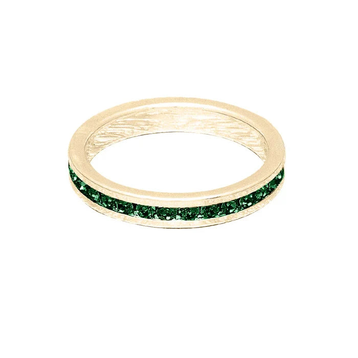 May (Emerald) Yellow Gold Ring | Size 8