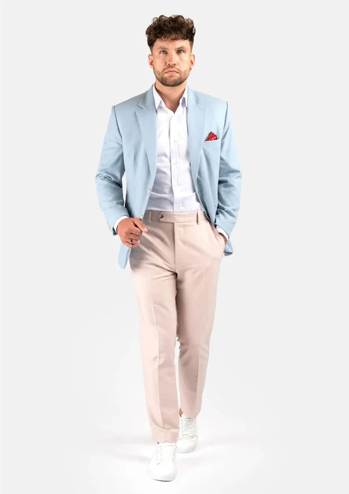 Astor Maya Blue Linen Jacket - SARTORO