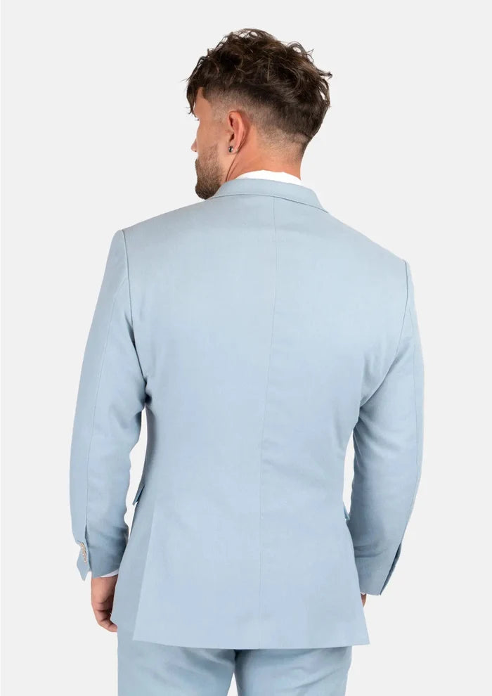 Astor Maya Blue Linen Jacket - SARTORO