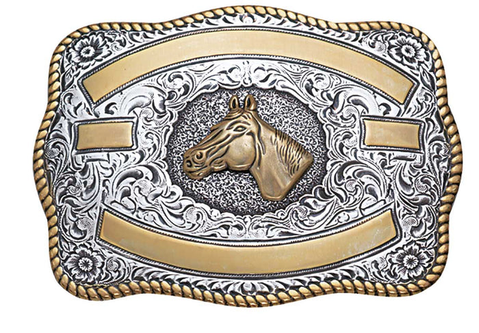 M&F Western Western Trophy Buckle with Horse Head