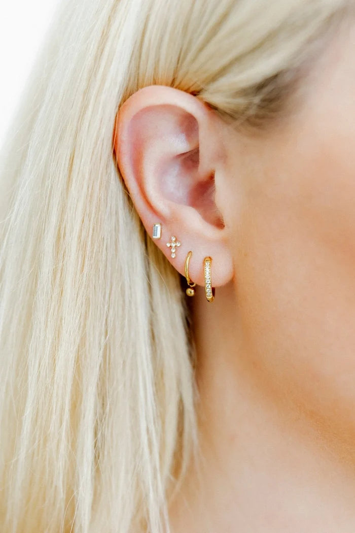 Micro Amber | Screwback Stud Earrings