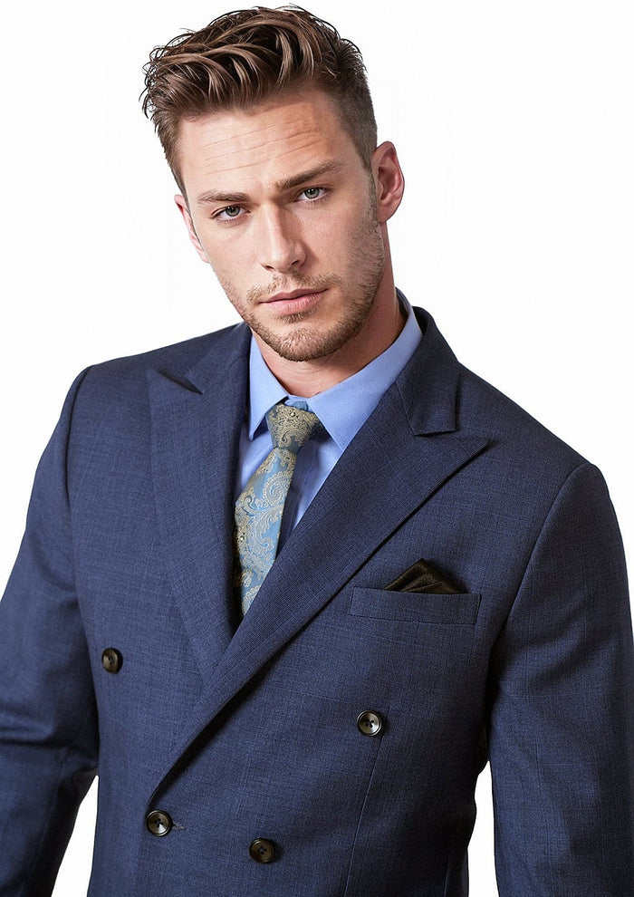 Waverly Midnight Blue Prince of Wales Jacket - SARTORO