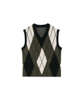 front flat lay of reversible mohair vest Éclectique