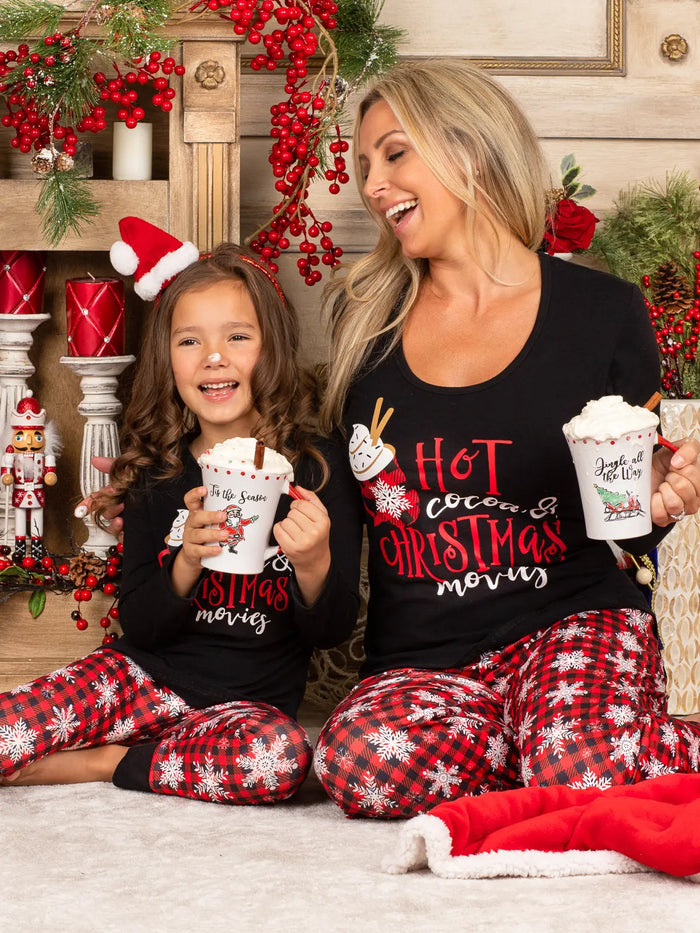 Mommy and Me Matching Pajamas | Hot Coco & Christmas Movies Pajama Set